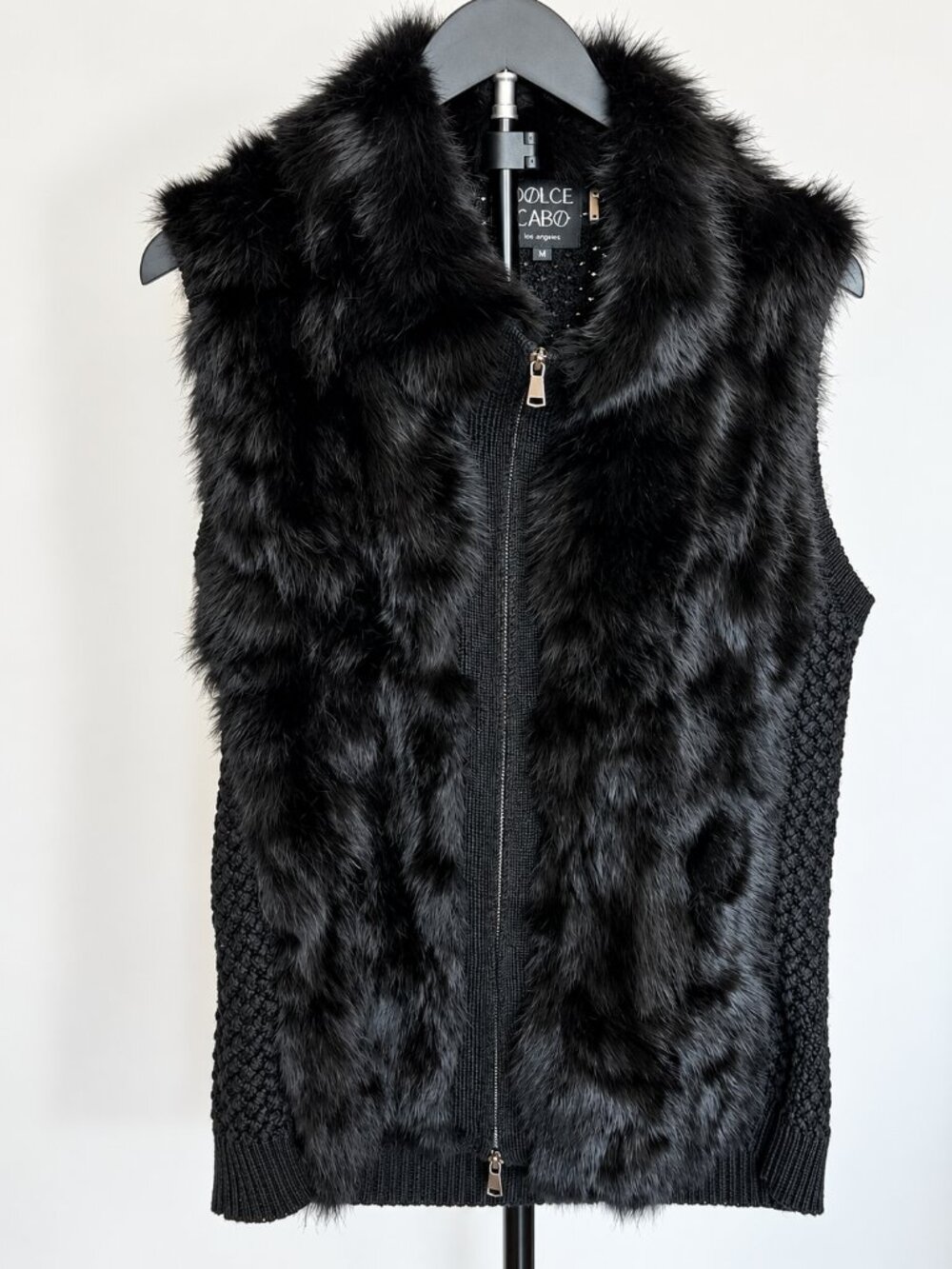 Women’s Black Faux Fur Vest